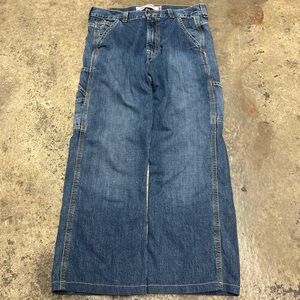 Y2K Levi’s Carpenter Jeans Men’s 30x30 Faded Wash Loose Streetwear Heavyweight